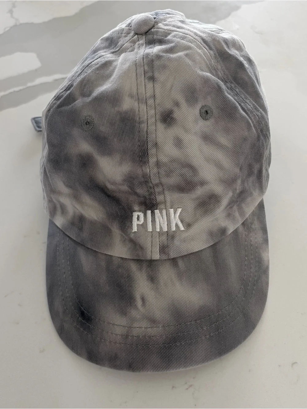 PINK Victoria's Secret Tie-Dye Grey woman’s Baseball Cap